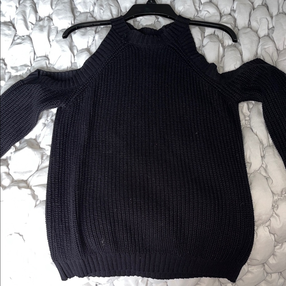 Forever 21 Black Off-the-Shoulder Sweater